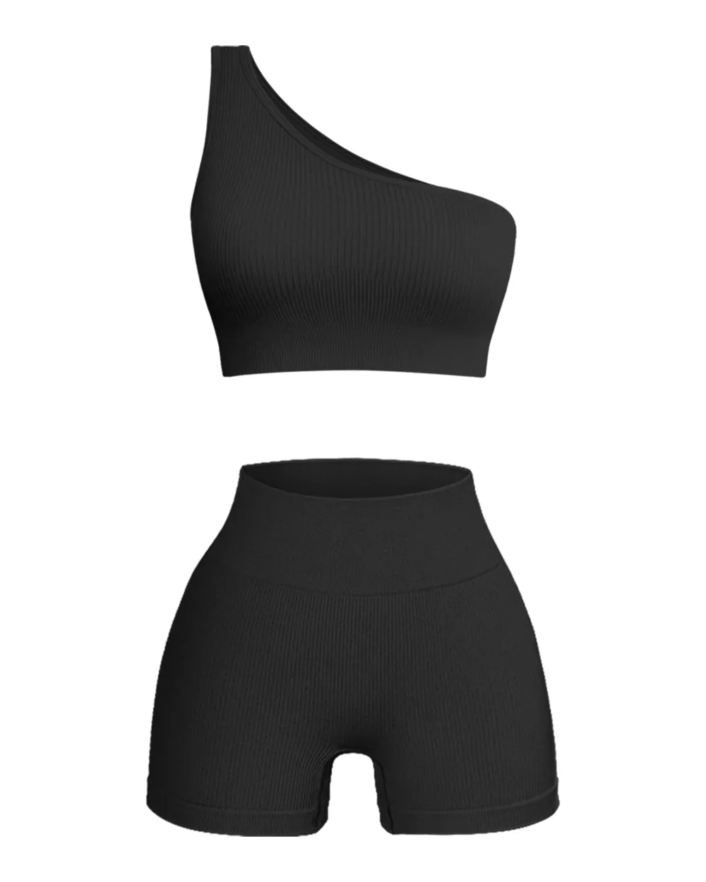 Seamless Bra Vest Shorts Sports Suit