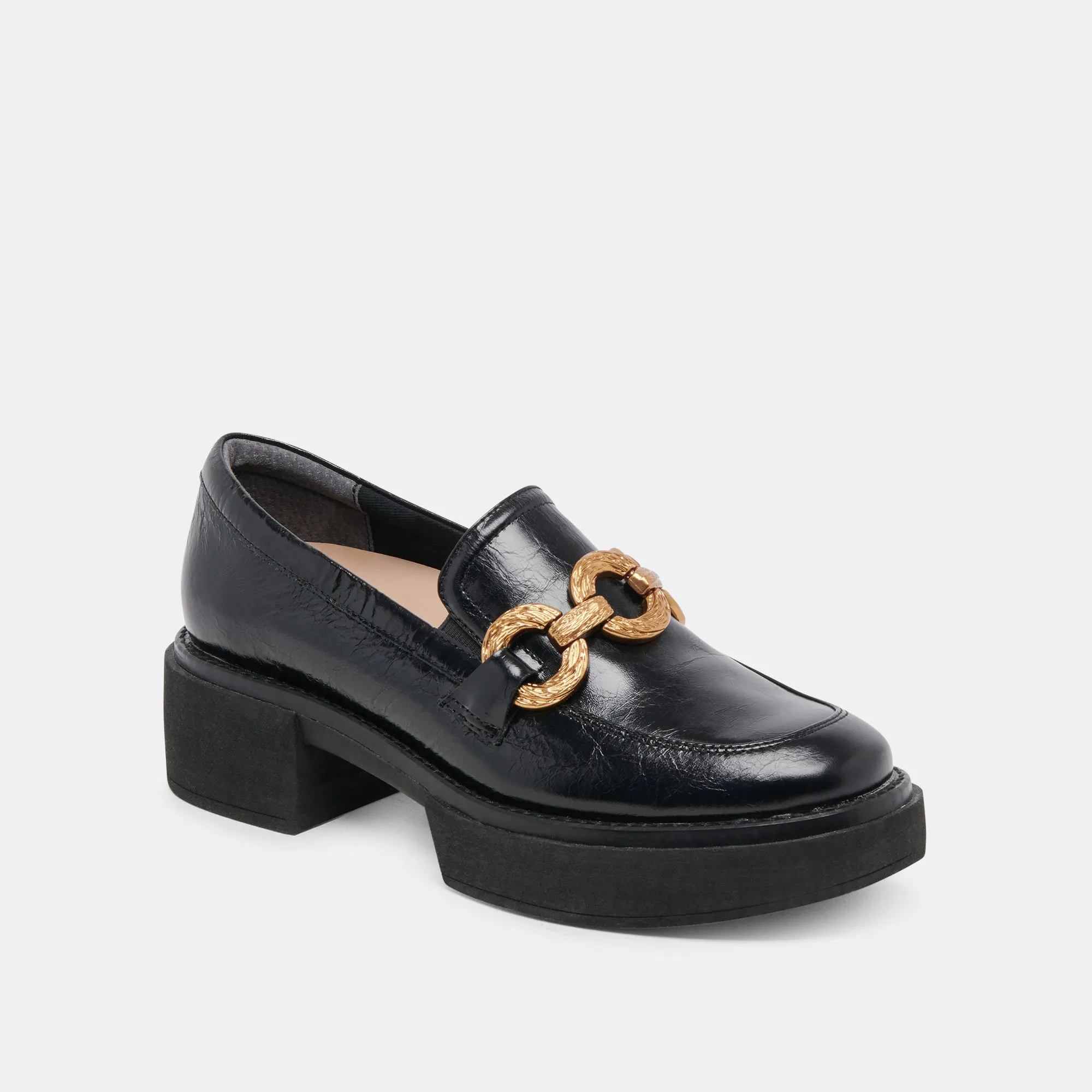 SHEENA LOAFERS MIDNIGHT CRINKLE PATENT