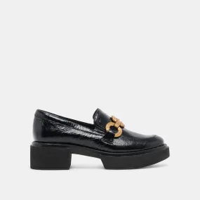 SHEENA LOAFERS MIDNIGHT CRINKLE PATENT