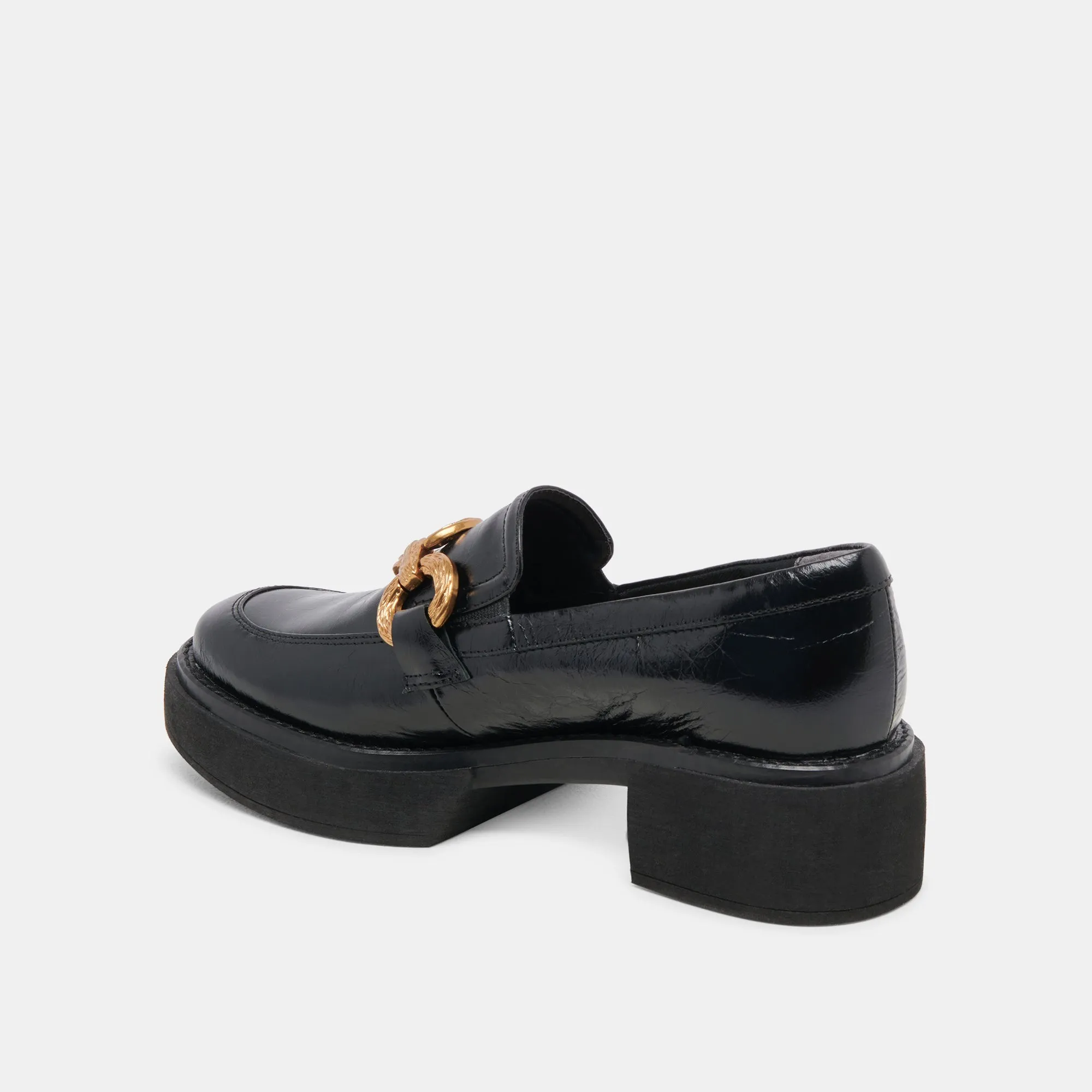 SHEENA LOAFERS MIDNIGHT CRINKLE PATENT