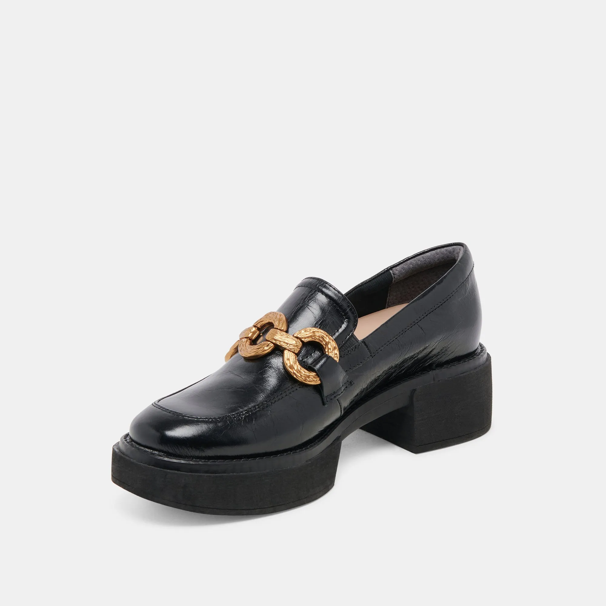 SHEENA LOAFERS MIDNIGHT CRINKLE PATENT