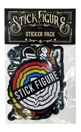 Stick Figure Large Sticker Pack