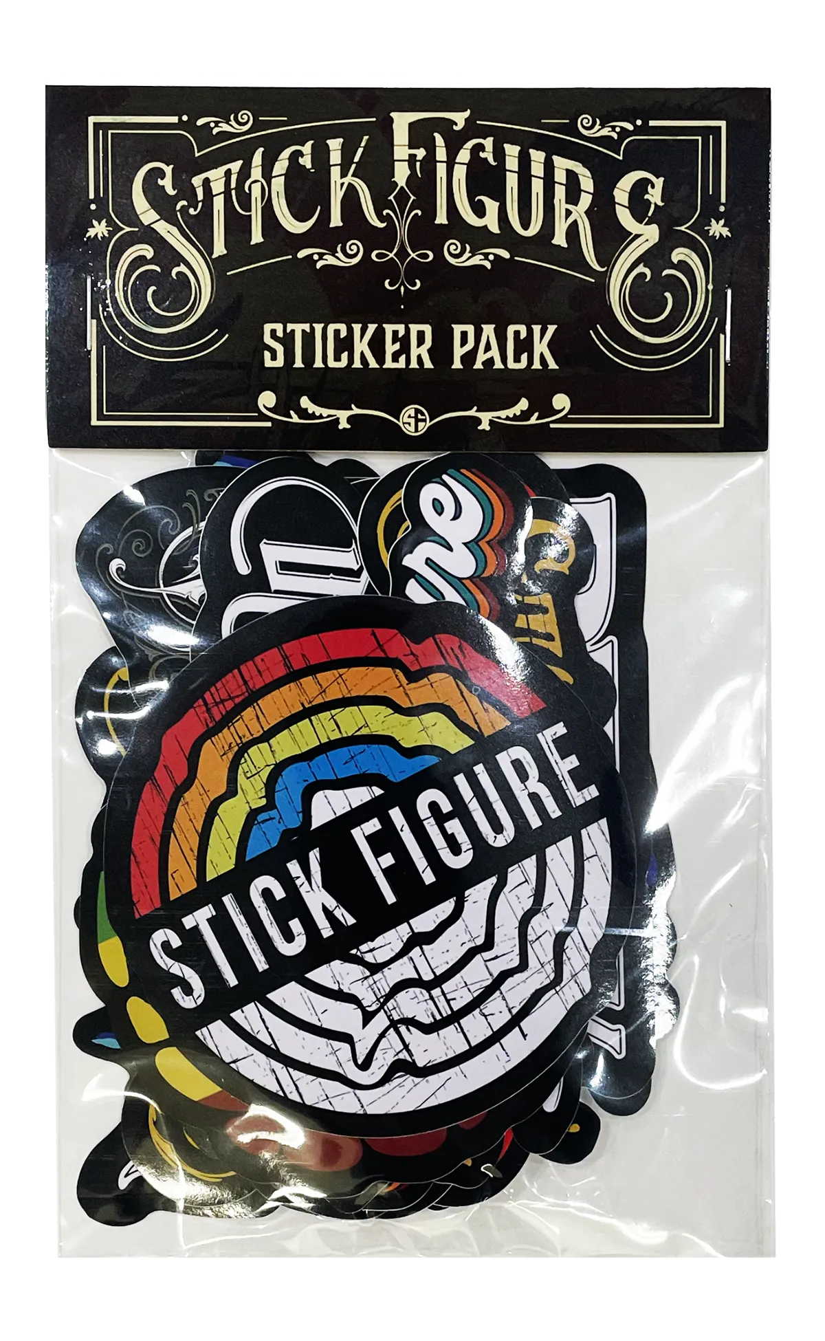 Stick Figure Large Sticker Pack