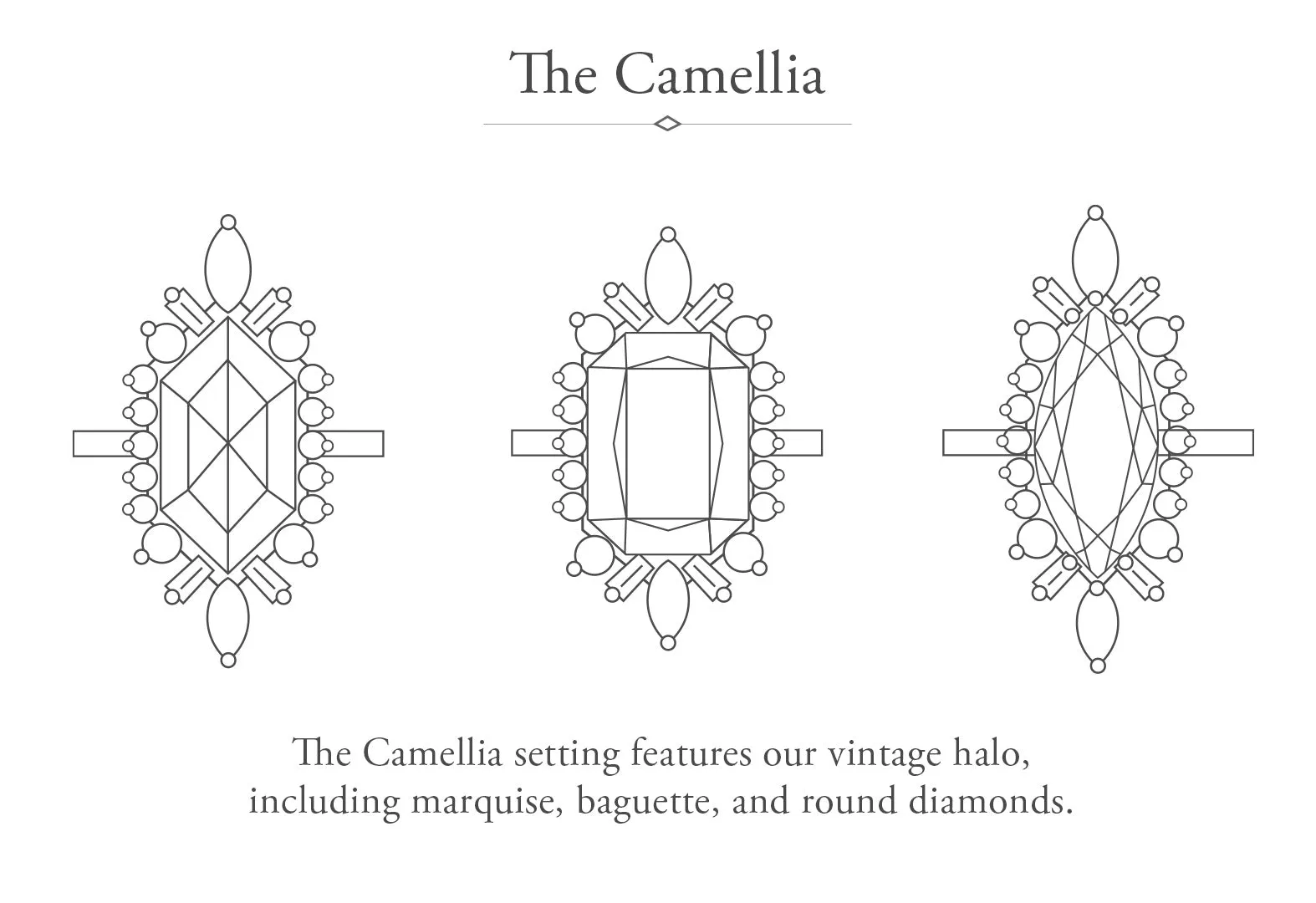 The Camellia Ring with a .72ct Oval-Cut Teal Sapphire