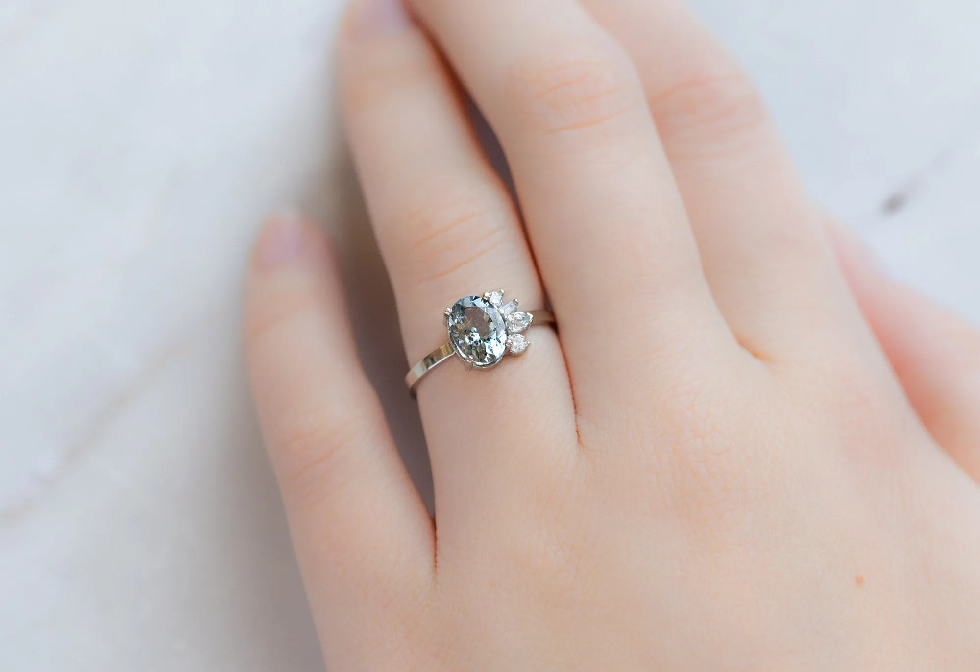 The Cluster Ring with a 1.22ct Spinel   Diamonds