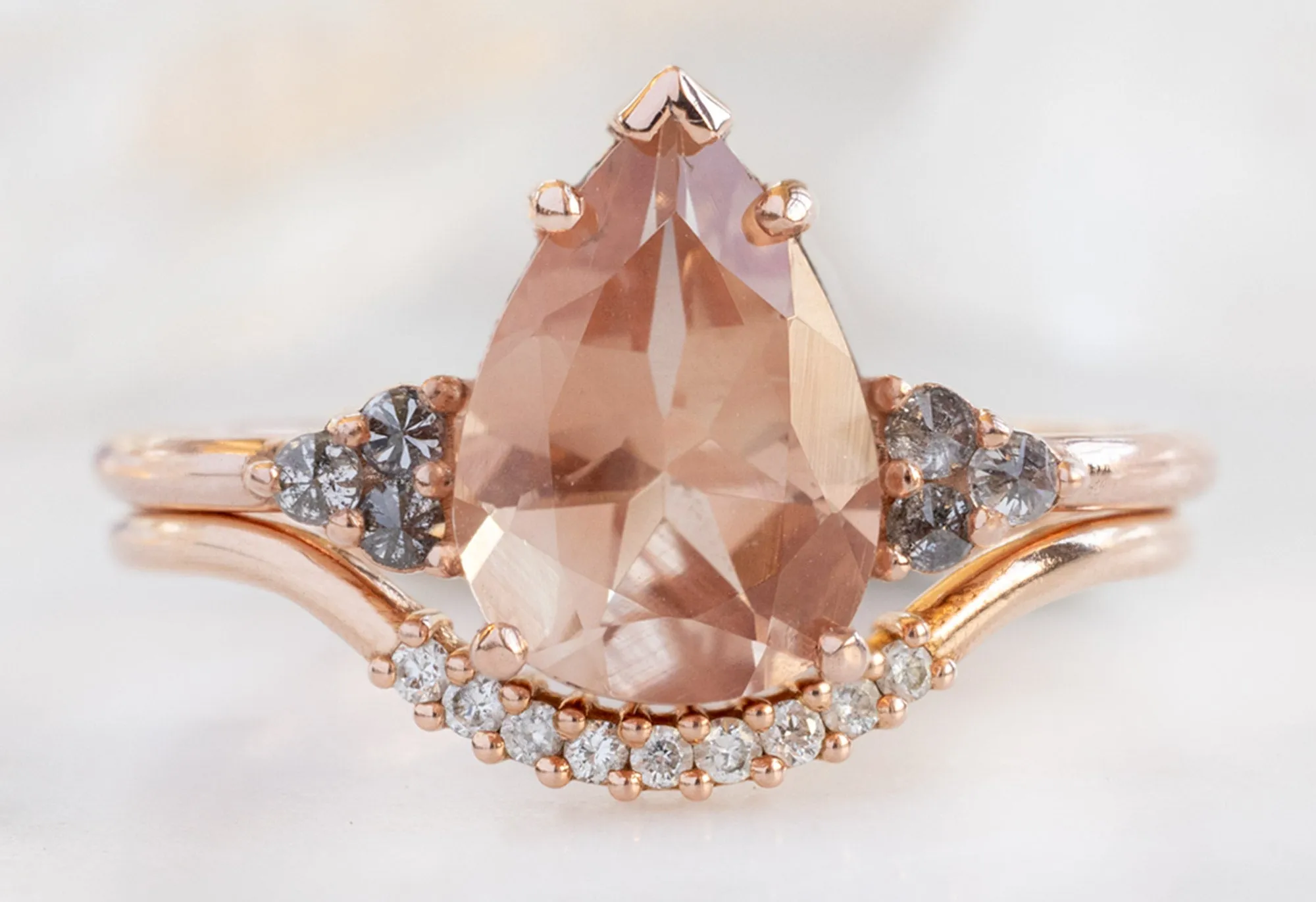 The Ivy Ring with a 1.59ct Pear-Cut Sunstone