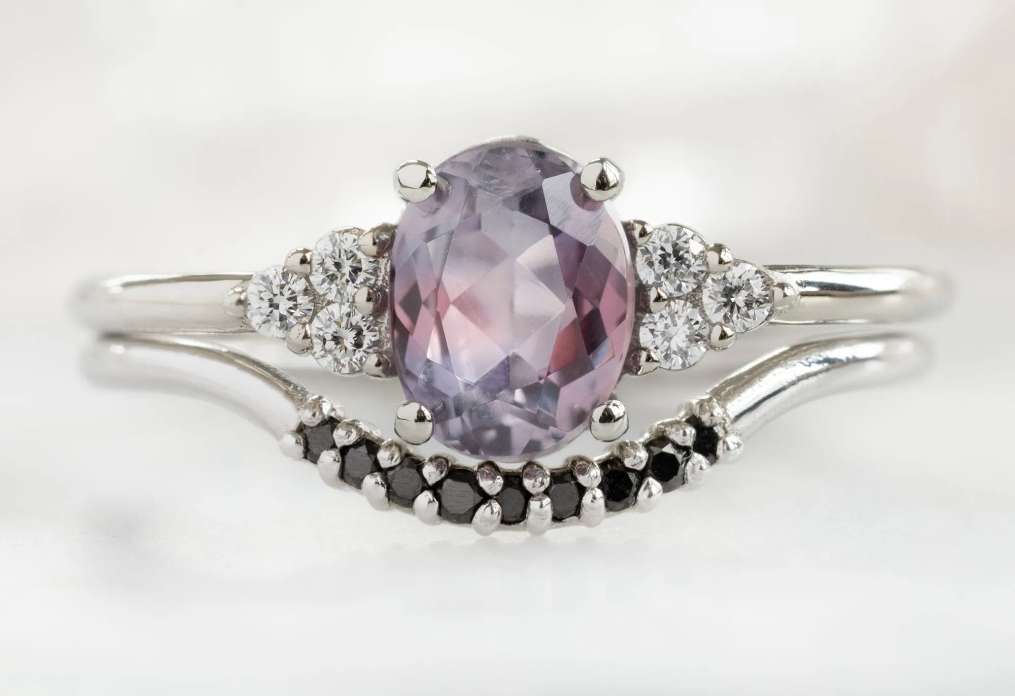 The Ivy Ring with a .93ct Oval-Cut Montana Sapphire