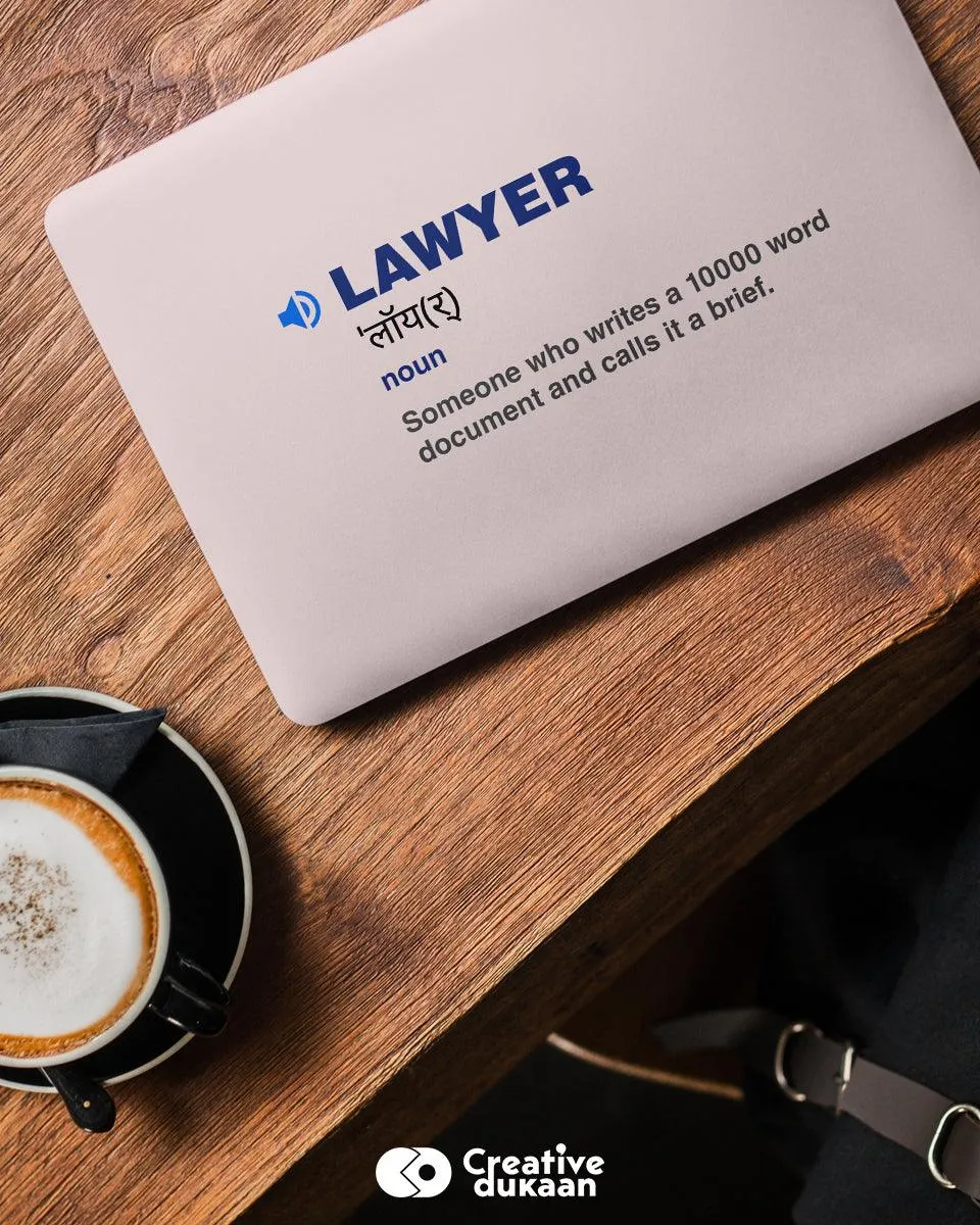 The Lawyer - Cool Laptop Skin for Lawyers