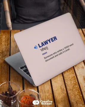 The Lawyer - Cool Laptop Skin for Lawyers