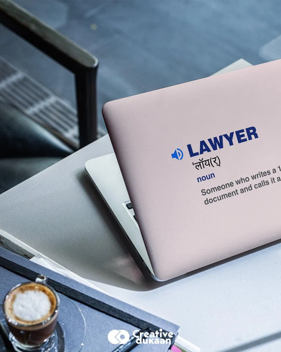 The Lawyer - Cool Laptop Skin for Lawyers