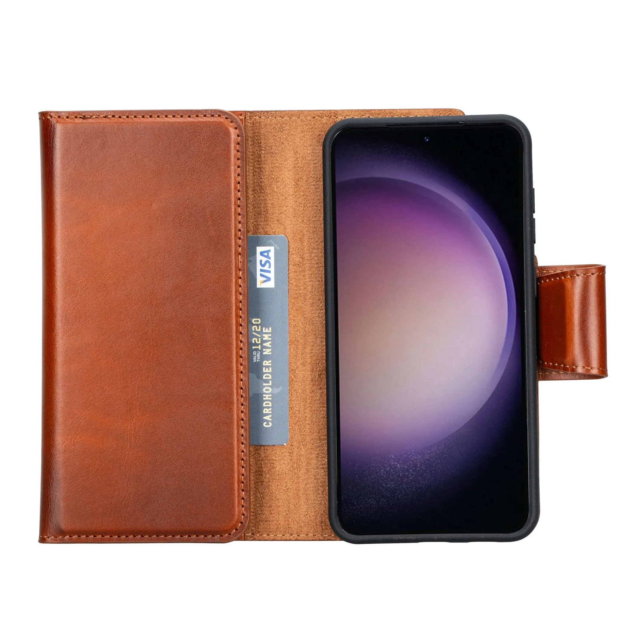 Tudor Samsung Galaxy S23 Plus Wallet Case, Burnished Tan