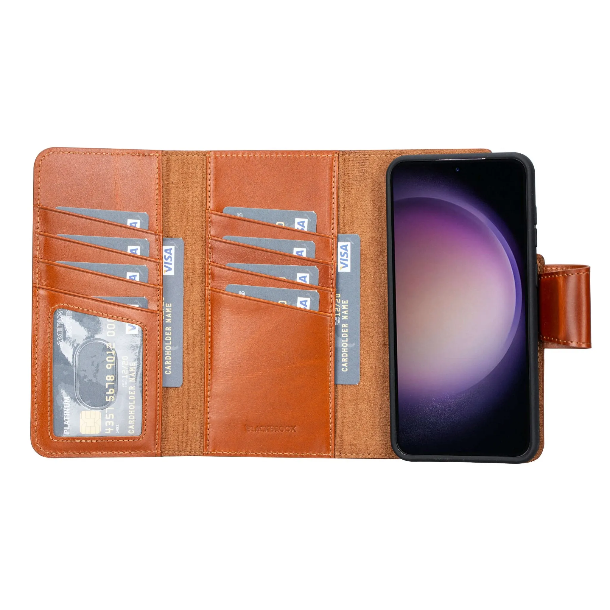 Tudor Samsung Galaxy S23 Plus Wallet Case, Burnished Tan