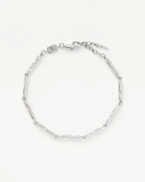 Wavy Ridge Chain Bracelet