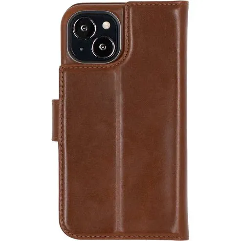 Windsor iPhone 14 Plus Bi-Fold Wallet Case, Burnished Tan