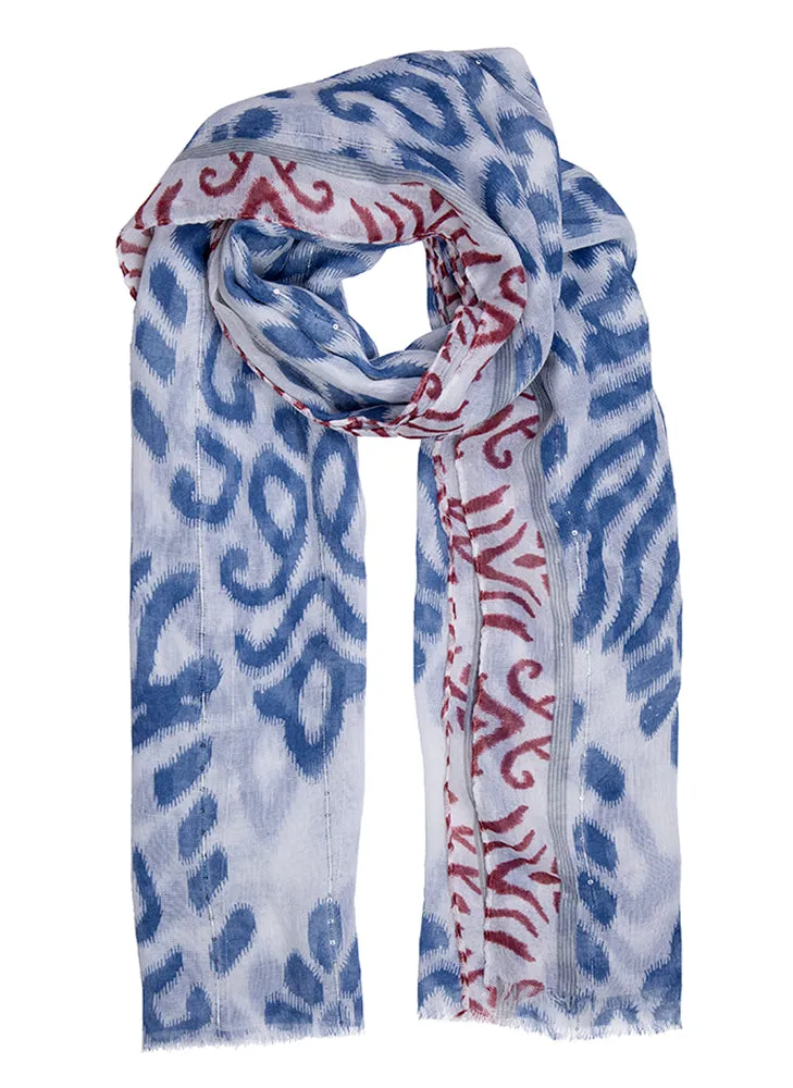 Women's Geometric Print Lightweight Scarf